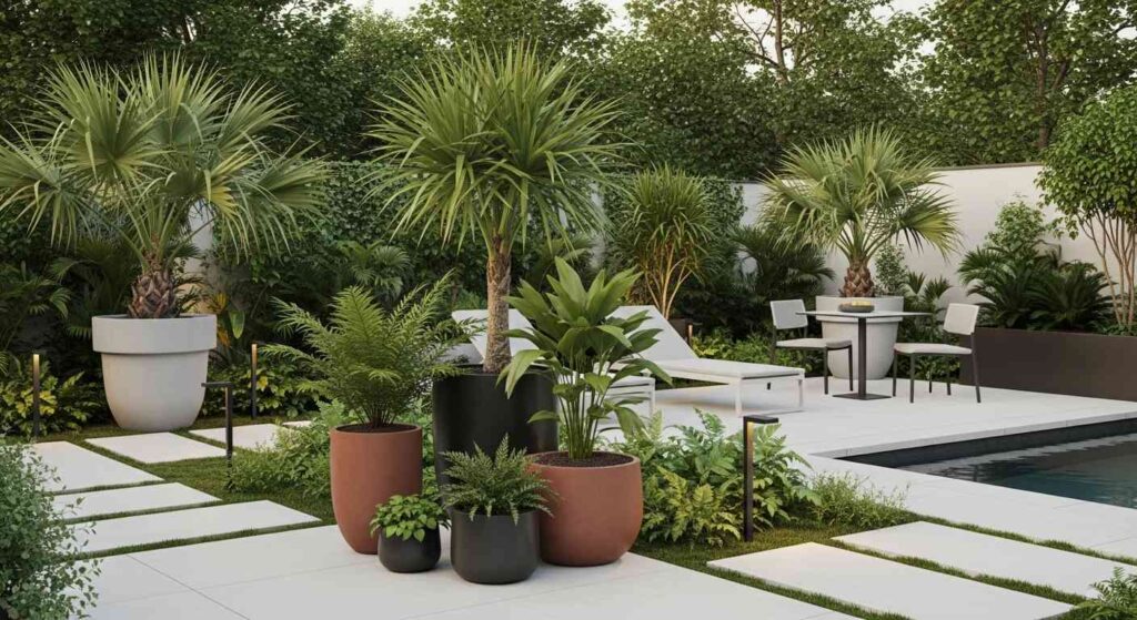 Contemporary Modern Tropical Garden