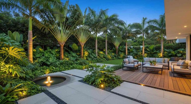 Contemporary Modern Tropical Garden