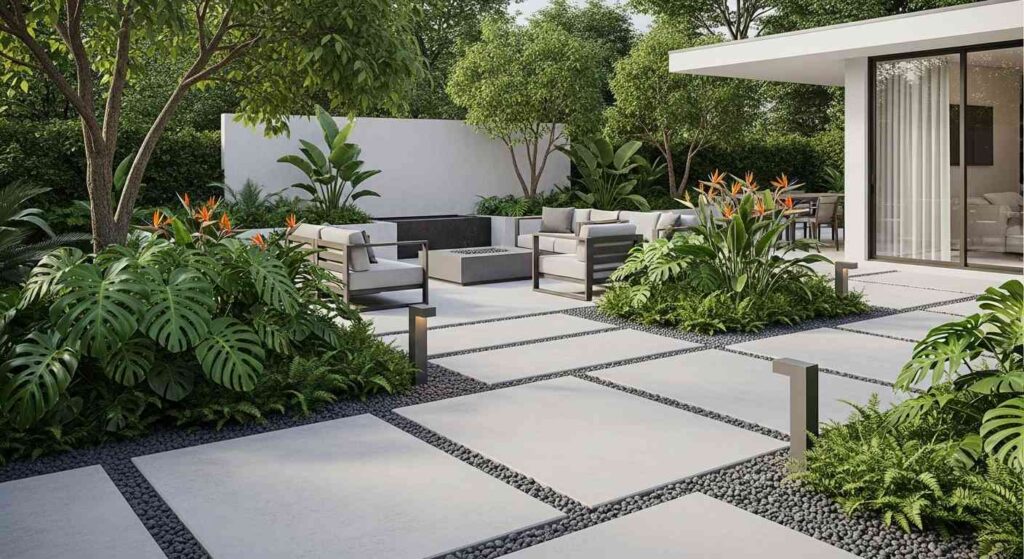 Contemporary Modern Tropical Garden