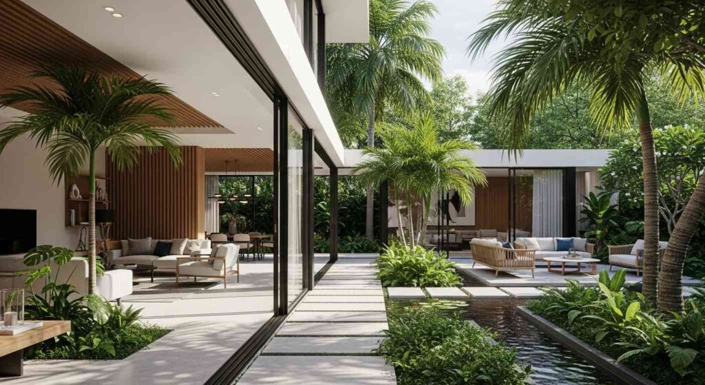 Contemporary Modern Tropical Garden