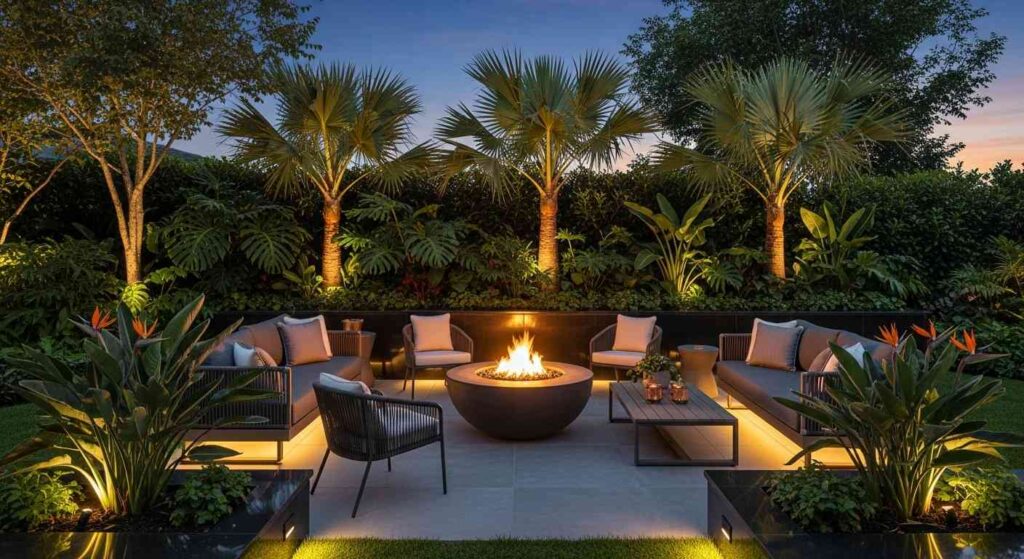 Contemporary Modern Tropical Garden