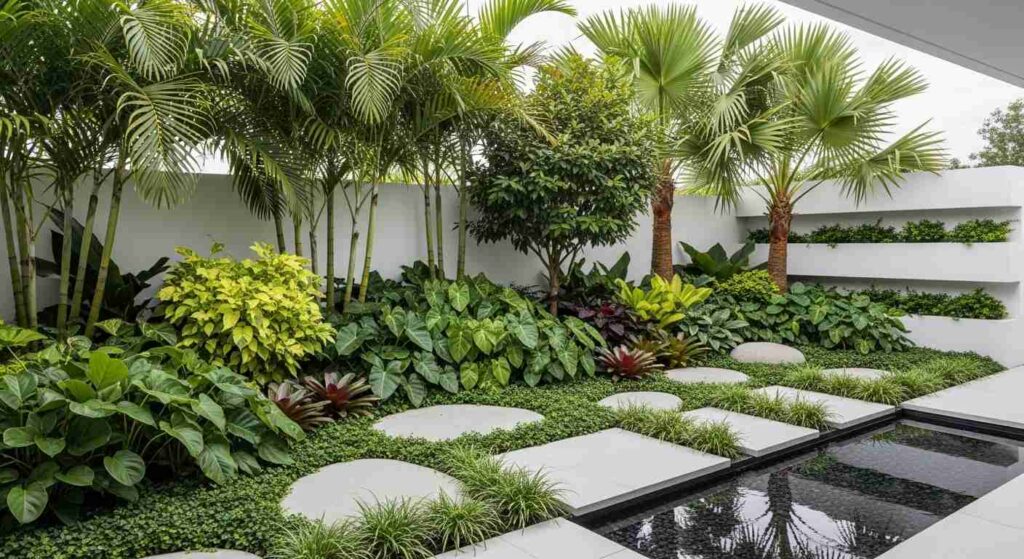 Contemporary Modern Tropical Garden