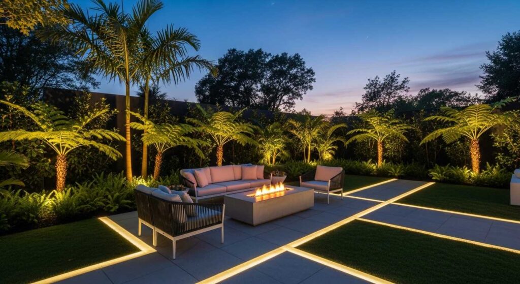 Contemporary Modern Tropical Garden