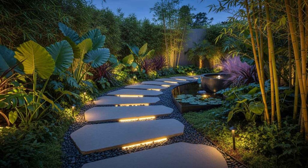 Contemporary Modern Tropical Garden