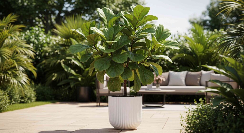 large tropical outdoor potted plants (4)