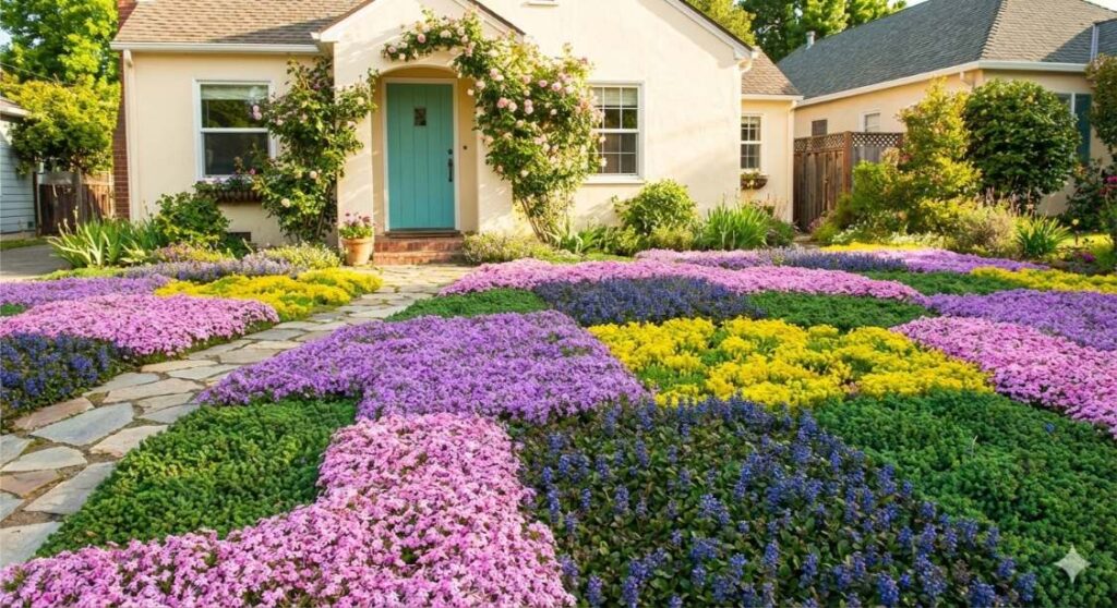front yard garden ideas without grass