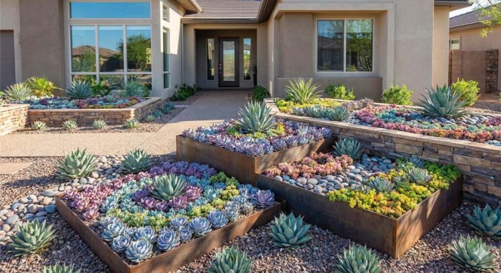 front yard garden ideas without grass