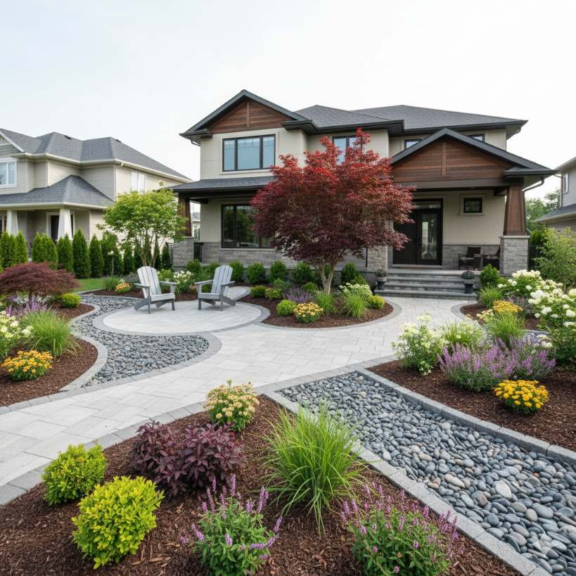 front yard garden ideas without grass