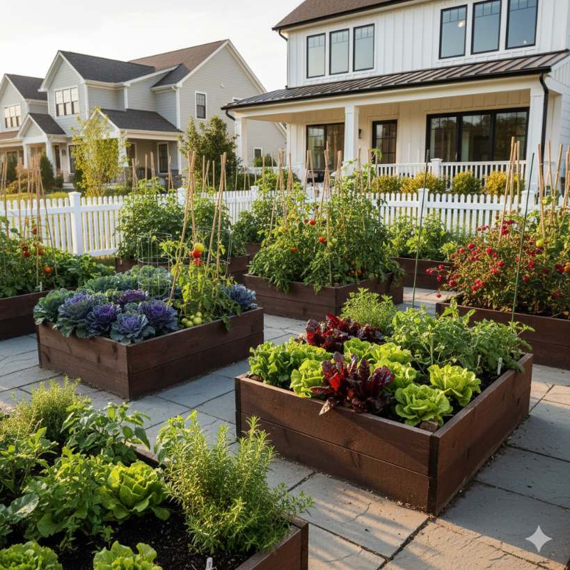 front yard garden ideas without grass