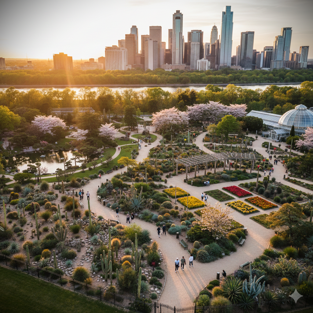 Botanical Gardens Near Cities USA 